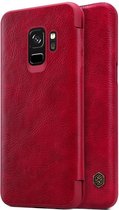 Hoesje voor Samsung Galaxy S9, Nillkin Qin series bookcase, rood
