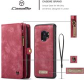 Hoesje voor Samsung Galaxy S9, CaseMe 2-in-1 wallet case, 008 serie, rood