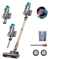 Steelstofzuiger - Stofzuiger - Draadloze - Vacuum Cleaner - 550W - 45kPa Zuigkracht - LED Touchscreen – Tot 60 Min Gebruiksduur – Brushless Motor
