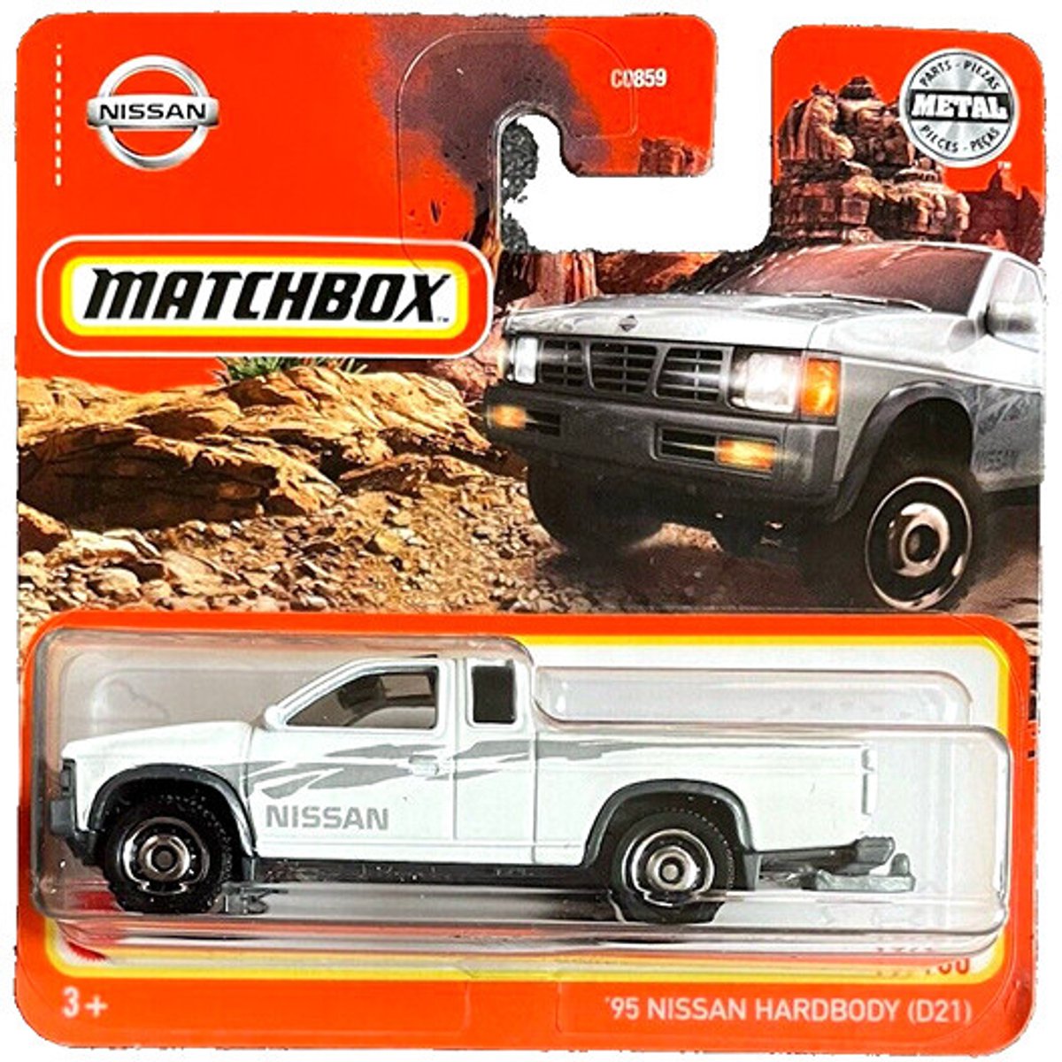 MATCHBOX '95 NISSAN HARDBODY (D21) WHITE PICK-UP 17-100
