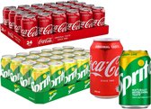 Sprite Original 24 x 330 ml + Coca Cola 24 x 330 ml boisson gazeuse
