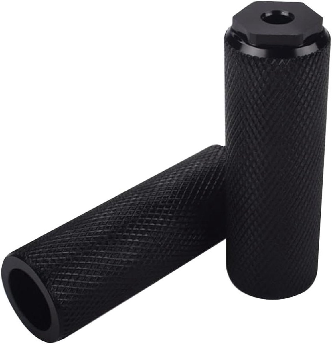 Trankielo - Bicycle Footrests Set - Aluminium - 100 x 28 mm - Zwart - Voor Mountainbike en Racefietsen