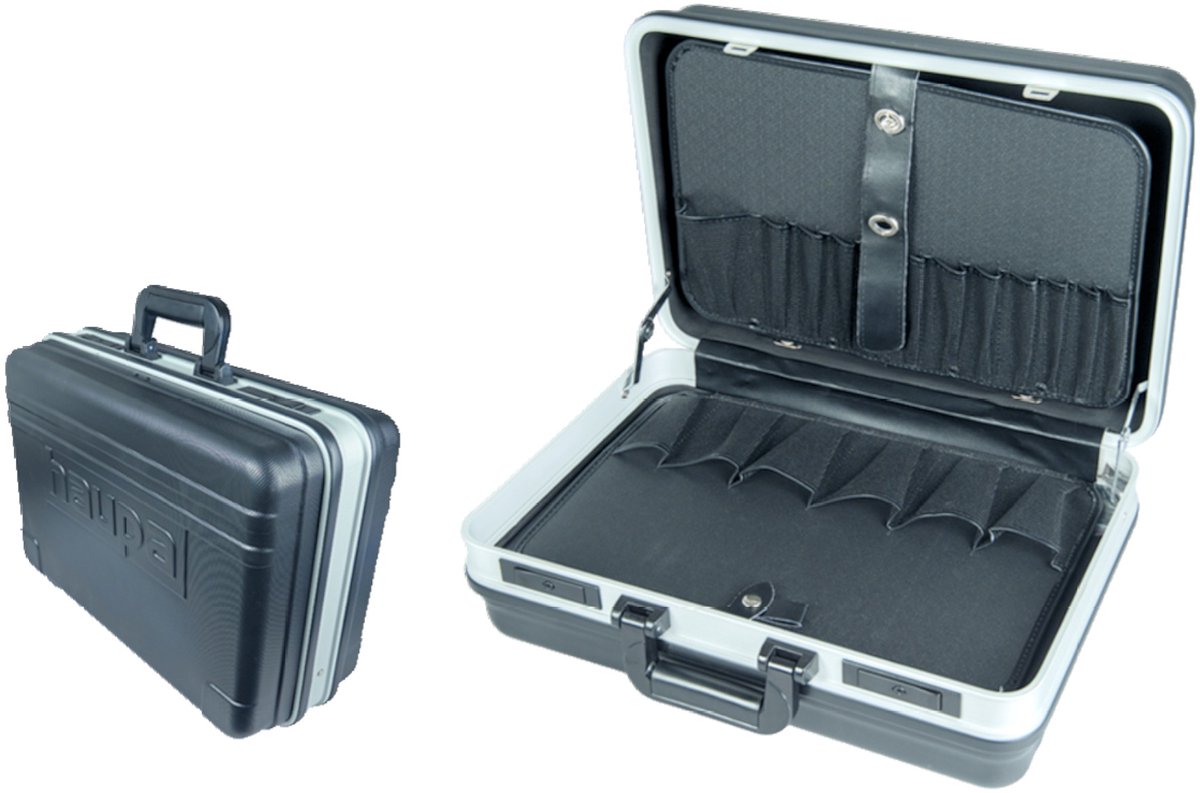 Haupa Gereedschapskoffer Start-up S - Draagriem - Leeg geleverd - 460 x 210 x 180 mm - Aluminium Frame - Ergonomisch Handvat