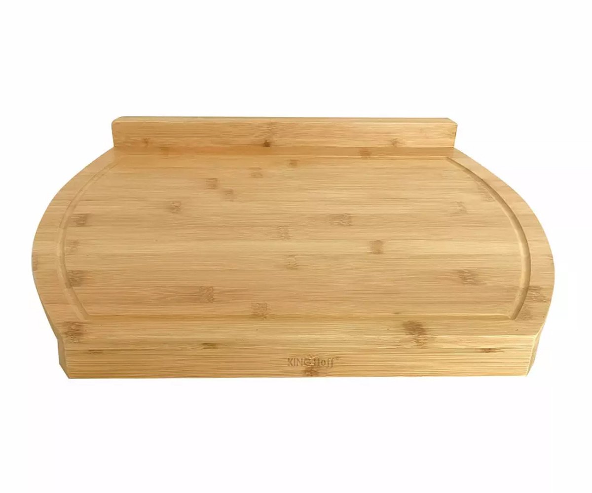 Kinghoff KH-1685 - Snijplank - 58x38cm - Natuur Bamboe - Met Rand