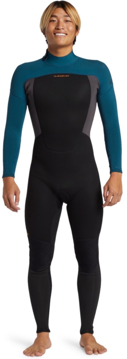 2025 Quiksilver Heren Prologue 3/2mm Flatlock Rug Ritssluiting Wetsuit