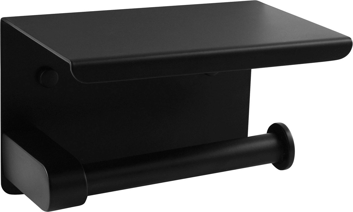 Ibenzoa® Stijlvolle Toiletpapierhouder met Multifunctionele Plank voor Ruimtebesparing en Eenvoudige Installatie