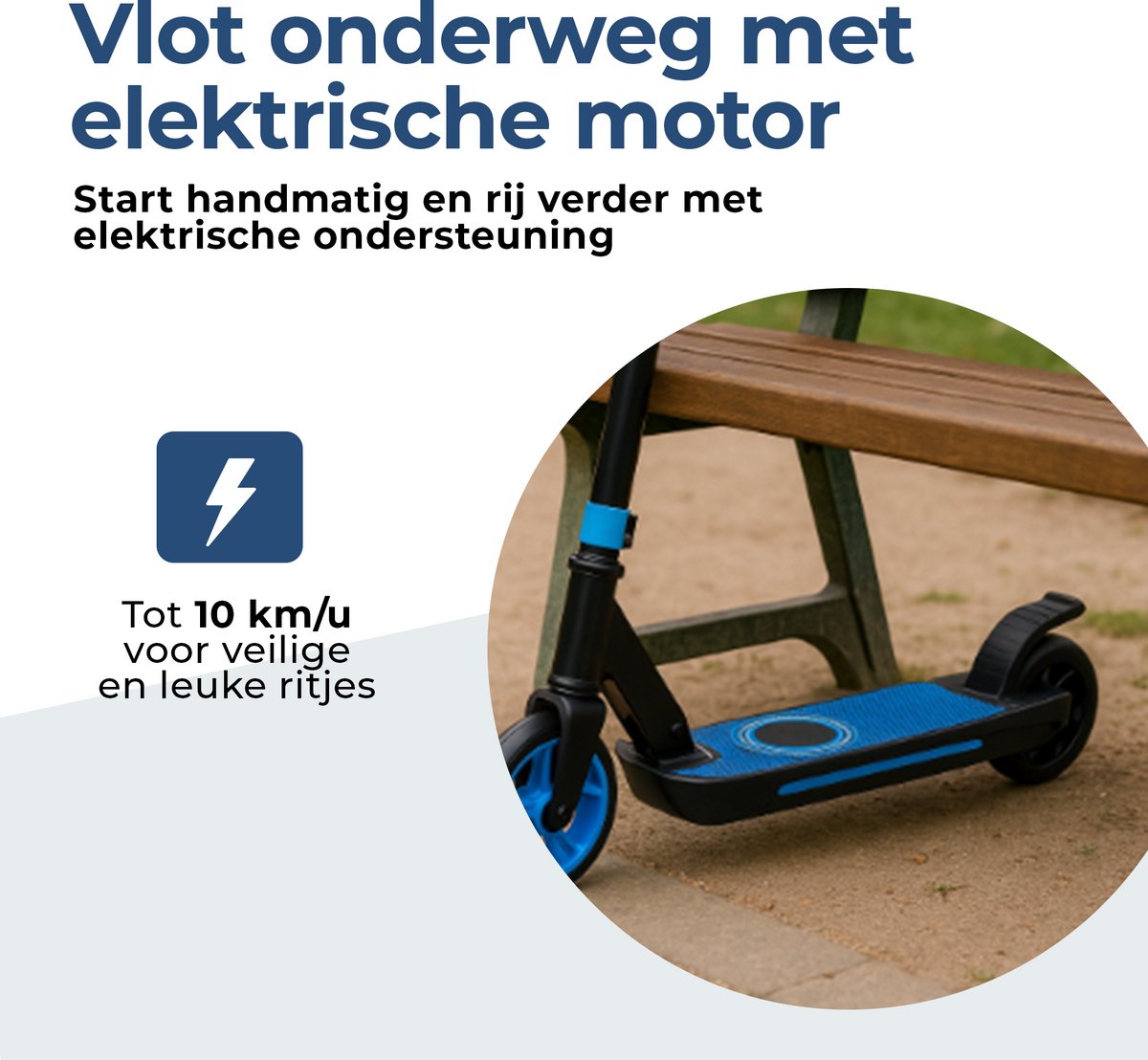 Afbeelding 2 van Denver elektrische step voor kinderen - 10km/u - Kinderstep - LED Verlichting - 6km Bereik - SCK5500BU