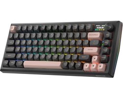 Draadloos CNC Gaming Toetsenbord met 1,41 inch TFT Info-Scherm en Geluidsisolatie - 81 Toetsen