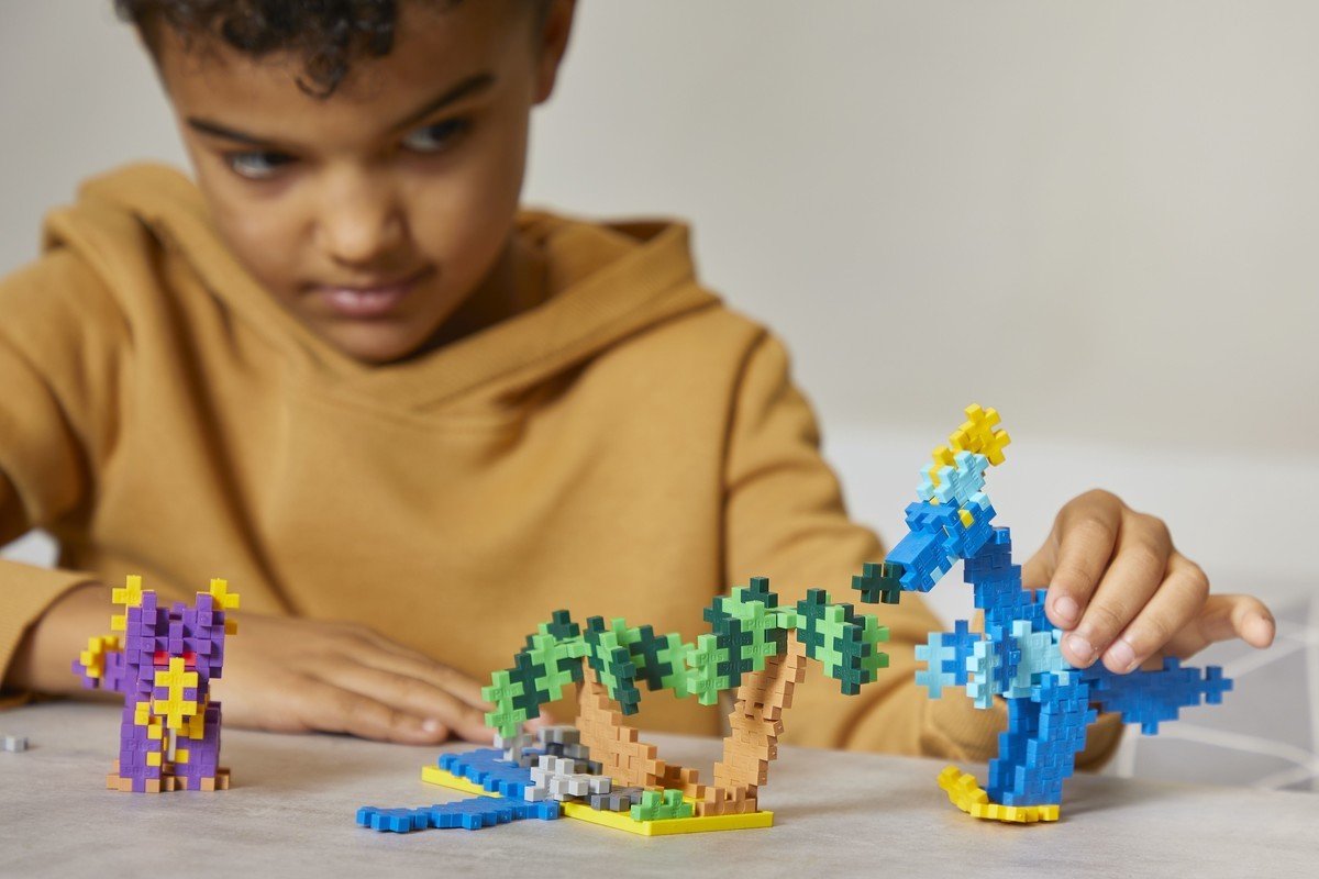 Plus-Plus Learn to Build dino`s 600 delige bouwset - 3918 - Bouwspeelgoed - Constructiespeelgoed - Set met bouwstenen - Vanaf 5 jaar — afbeelding 8