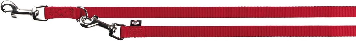 Premium Verstelbare Hondenriem Tweelaags Rood - 200x1,5 cm