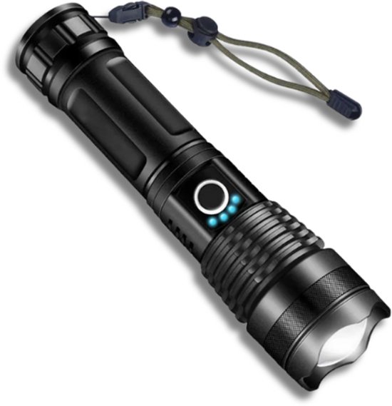 Oplaadbare militaire zaklamp – 5000LM – 5000mAh batterij – USB-C
