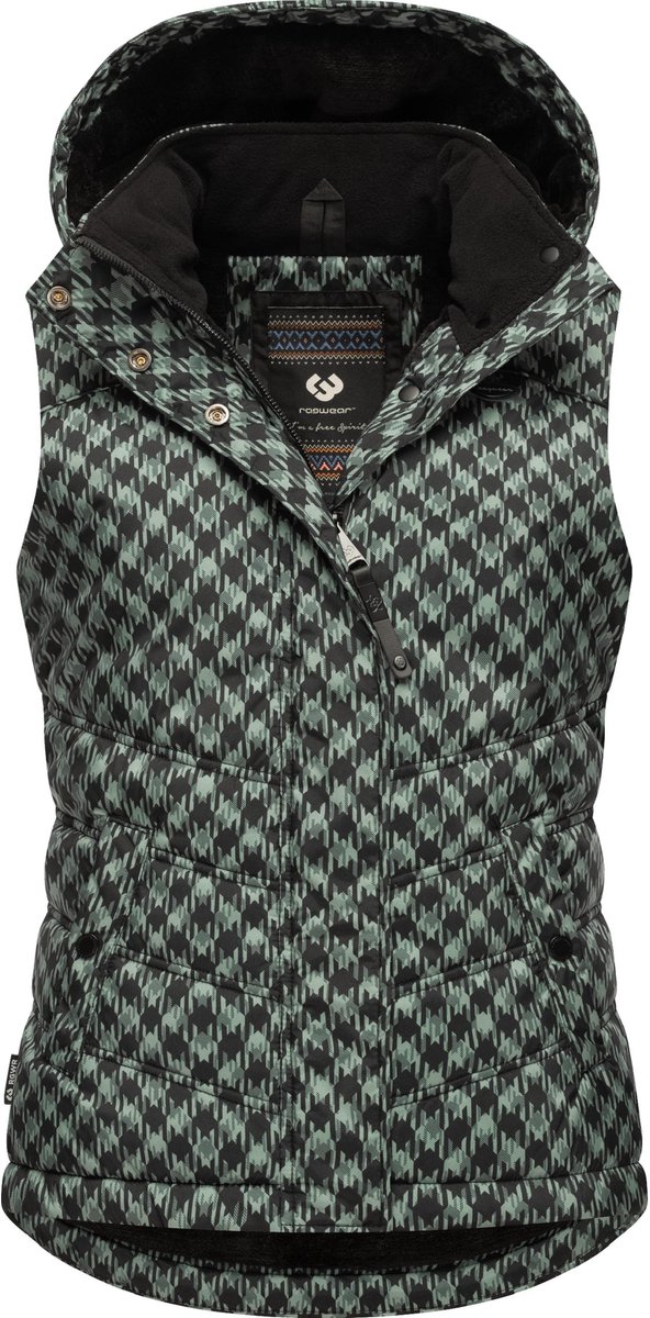 Ragwear Dames gewatteerd vest Hesty Print