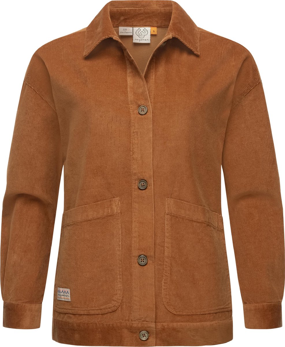 Ragwear Dames ribfluwelen jas Ennea