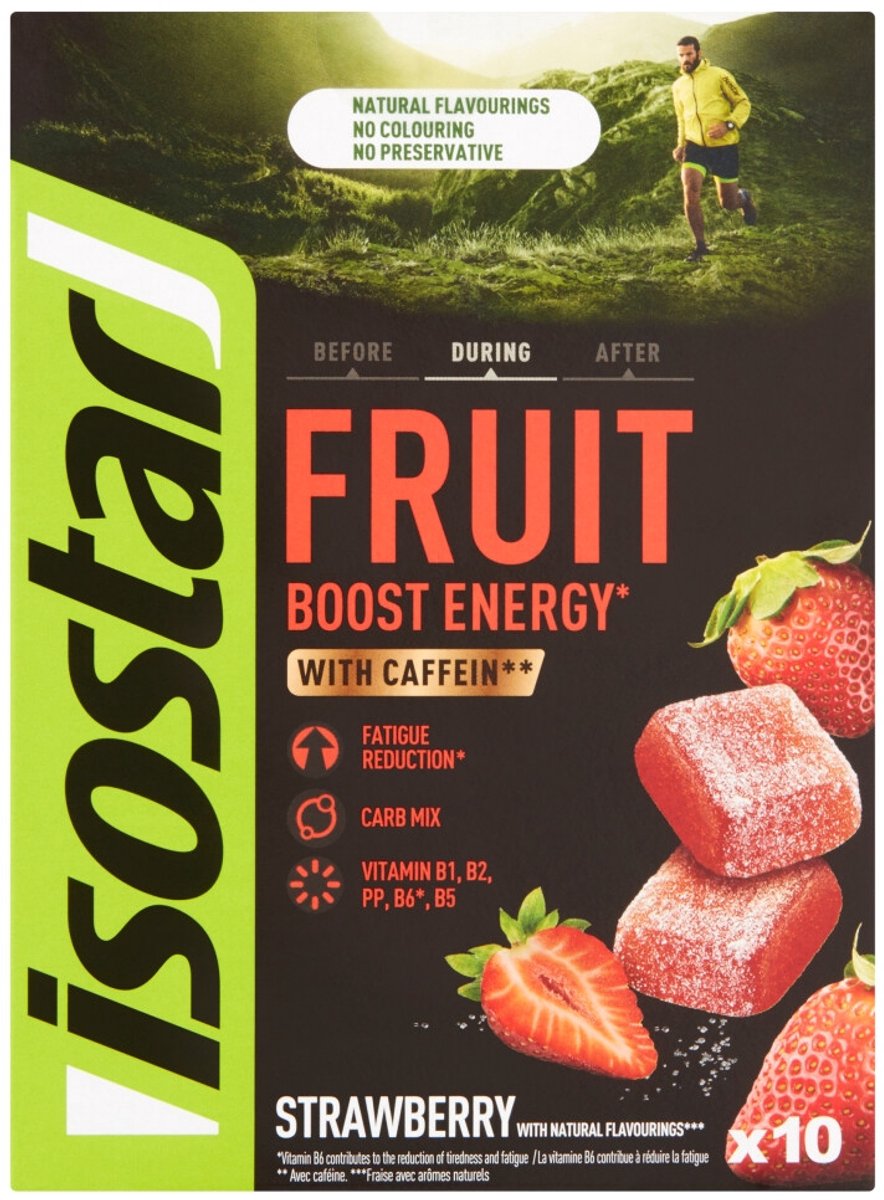 Goedkoopste 3x Isostar Fruit Boost Strawberry 100 gr