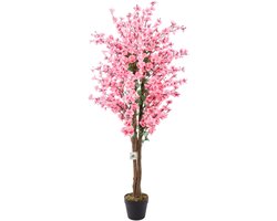 Zijde Bloesemboom | Roze | 150cm - Japanse Sierkers - Bloesem Kunstplant - Prunus
