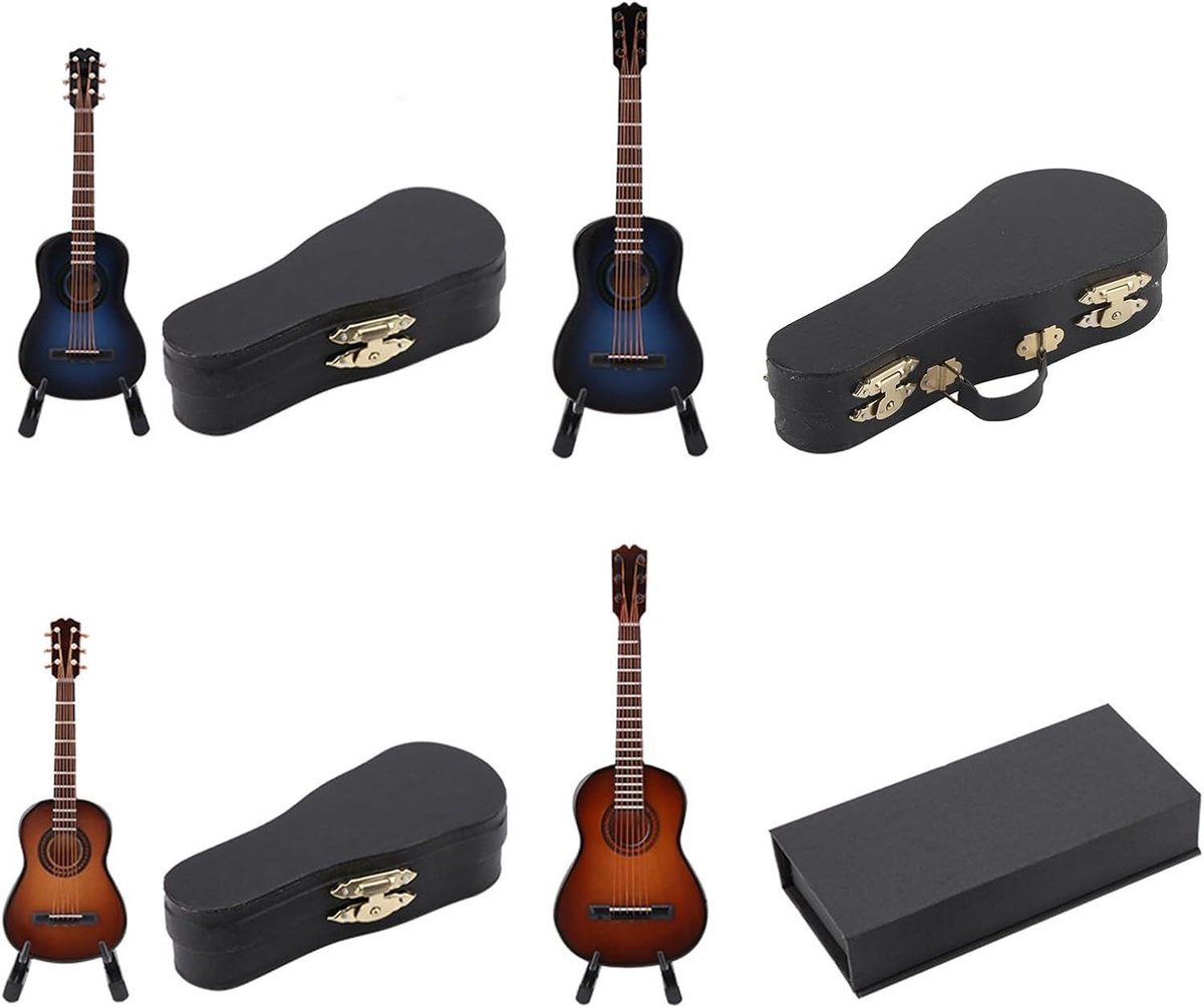 Miniatuur Houten Gitaarmodel, Mini Houten Elektrische Gitaar Muziekinstrument Met Standaard Ondersteuning Koffer Display Verzamelbare Decoratie Verjaardagscadeau Poppenhuis Ornamenten Ambachtelijke Wo Miniatuur Houten Gitaarmodel, Mini Houten Elektrische Gitaar Muziekinstrument Met Standaard Ondersteuning Koffer Display Verzamelbare Decoratie Verjaardagscadeau Poppenhuis Ornamenten Ambachtelijke Wo