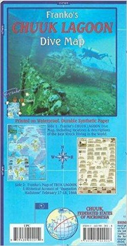 Franko Maps Chuuk (Truk) Lagoon Dive Map - cover