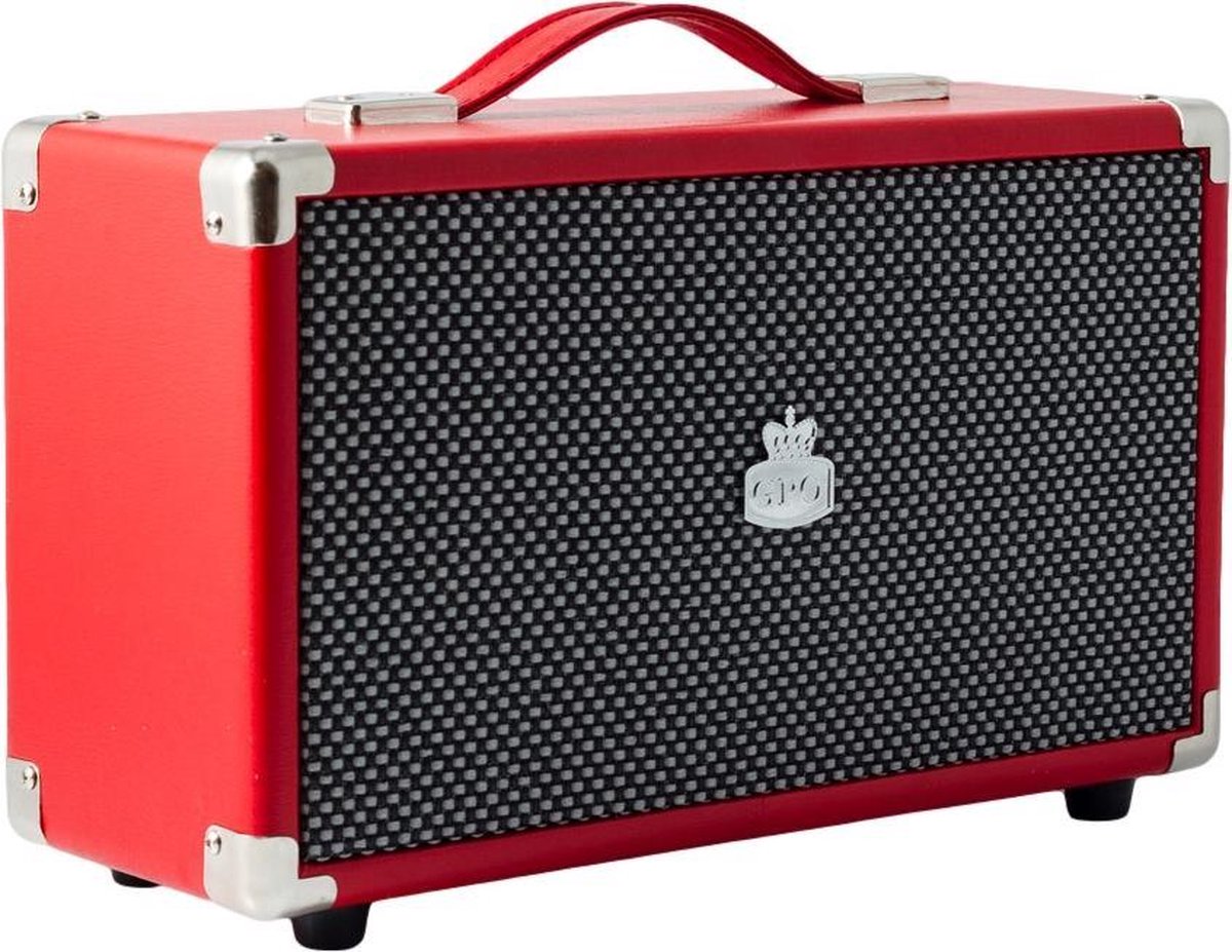 GPO WESTWOODRED - Bluetooth speaker Westwood, nostalgisch, rood