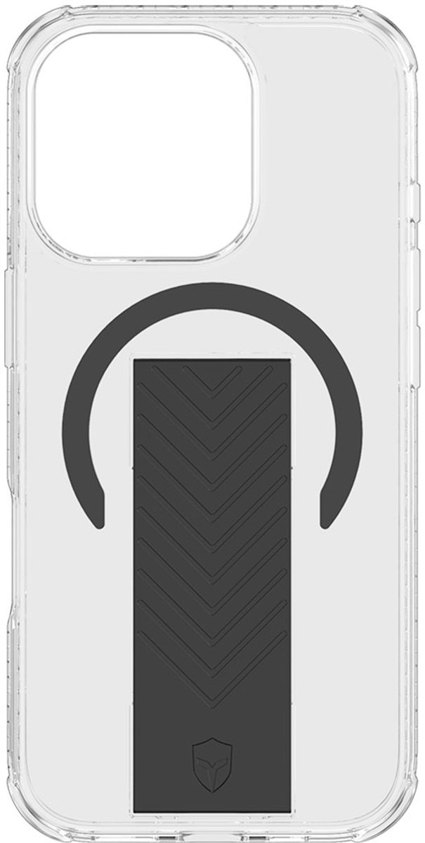 iPhone 16 Pro hoes transparant ForceCase met MagSafe, extreme valbescherming 3m, anti-geel, schouderriem - Afbeelding 2
