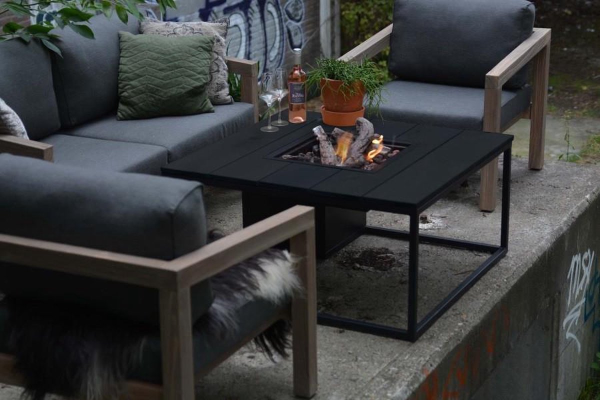 Cosi Cosiloft 100 Lounge - Table de feu - Gris avec blanc