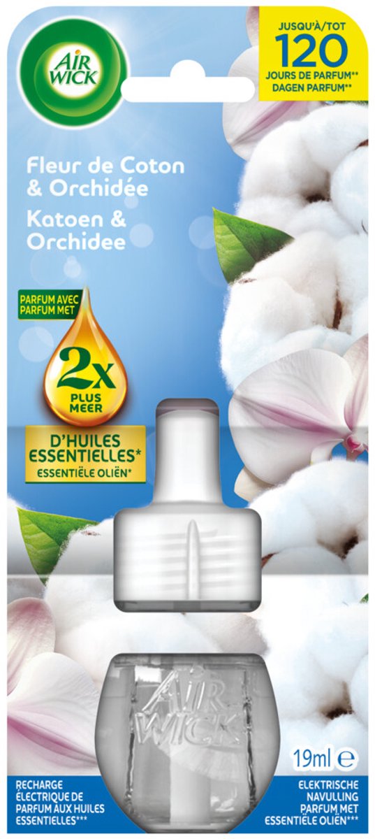 Goedkoopste Air Wick Elektrische Luchtverfrisser Katoen & Orchidee 19 ml