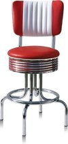 Bel Air Retro Barkruk BS-28-66-CB Rood