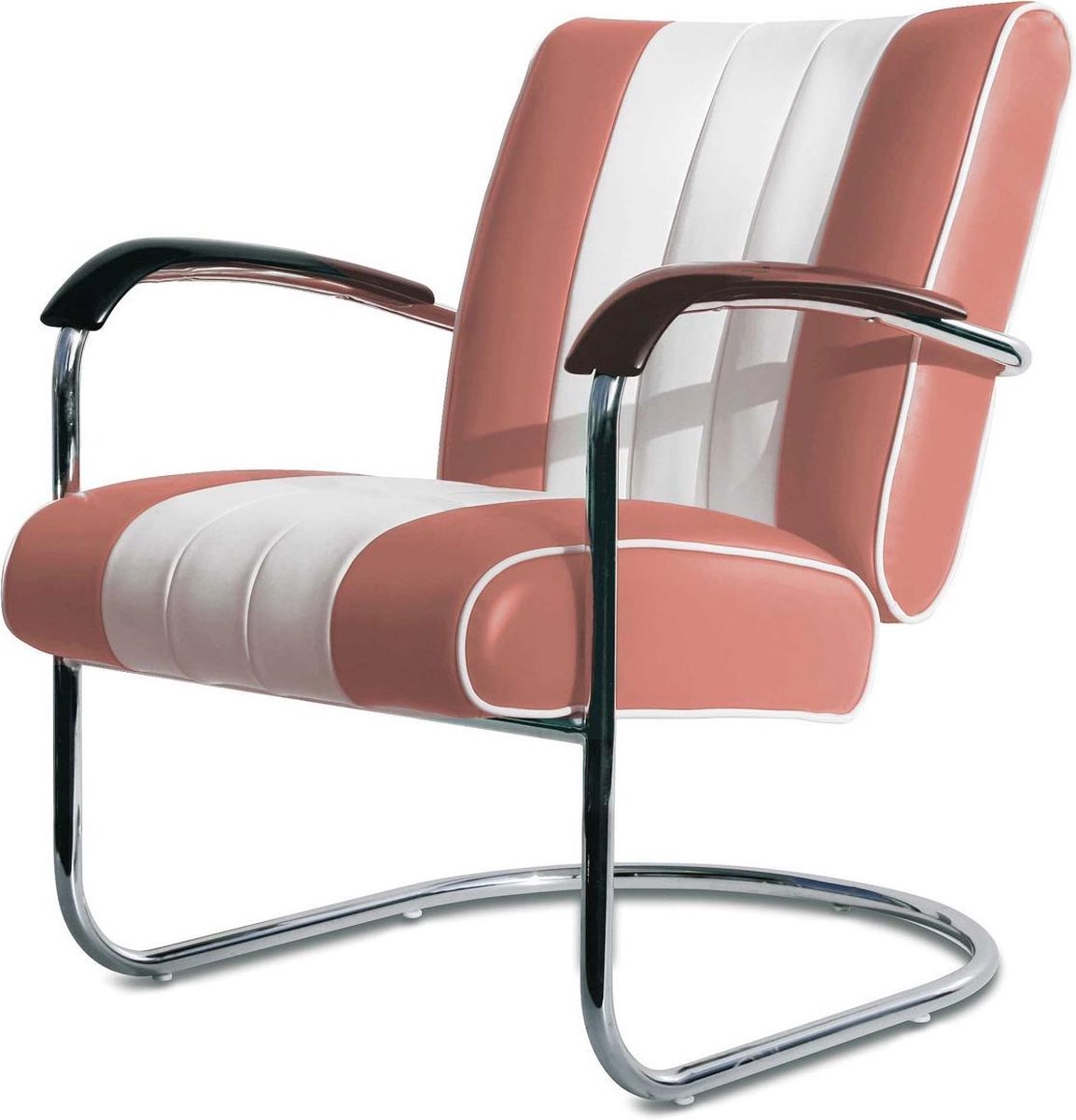 Bel Air Retro Loungestoel LC-01 Dusty Rose