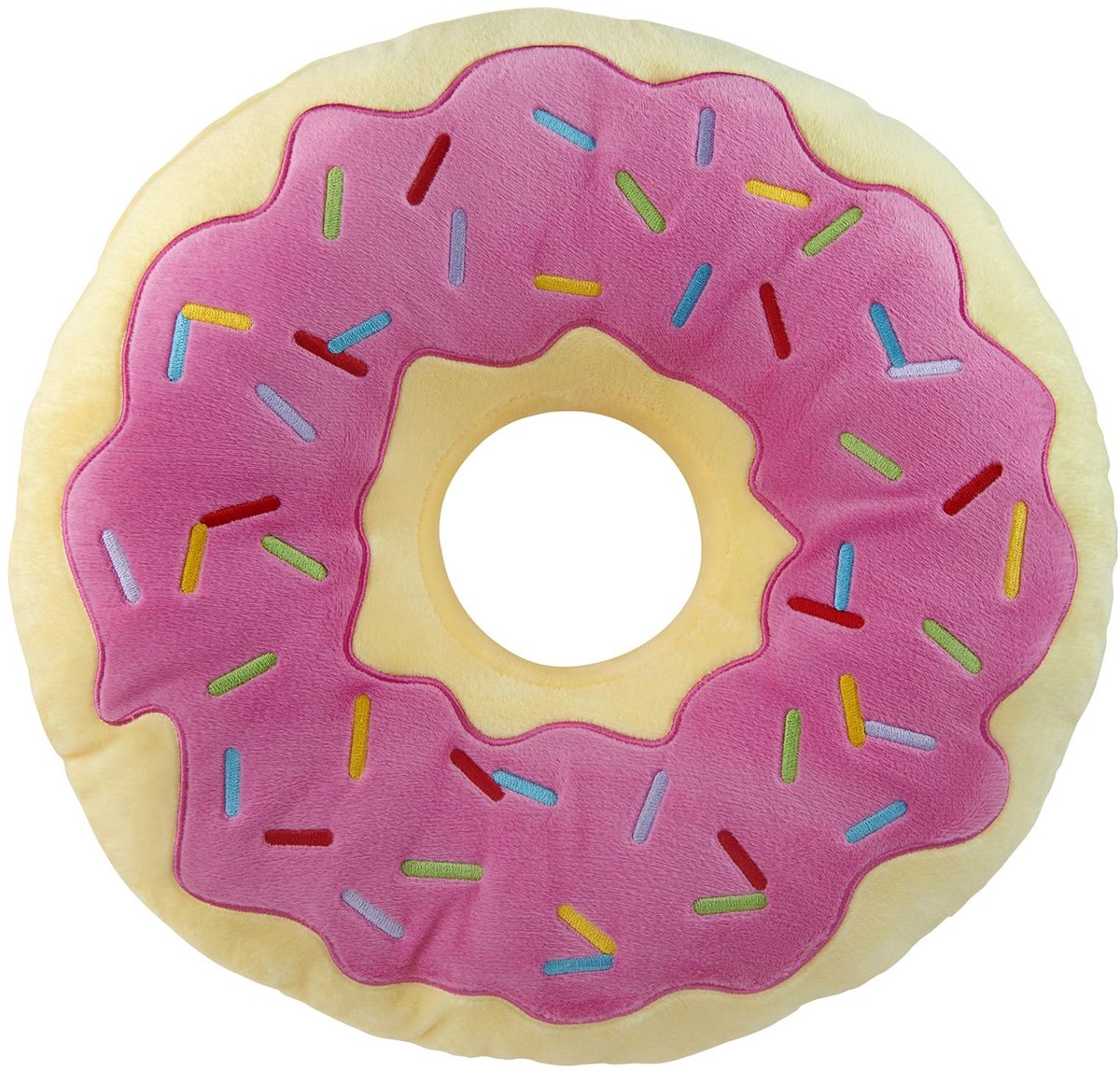 Ibenzoa Fluffy Donutvormig Sierkussen voor Knusse Avonden en Stijlvolle Interieurs roze