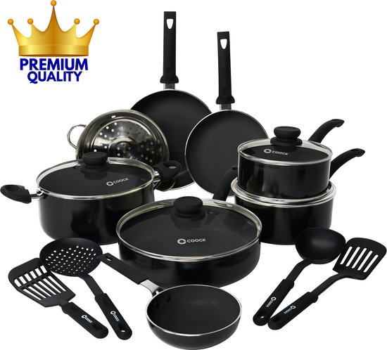 COOCK 19-Delige Pannenset Inductie