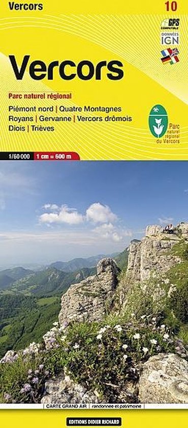 Libris Wanderkarte 10 Vercors 1: 60 000