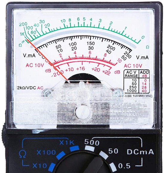 Multimeter Multi Meter Tester Analog Analogue YX-1000A (BRAND NEW) | UK