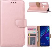 Ntech Geschikt voor Honor 20 lite Portemonnee Hoesje / Book Case - Rose Goud