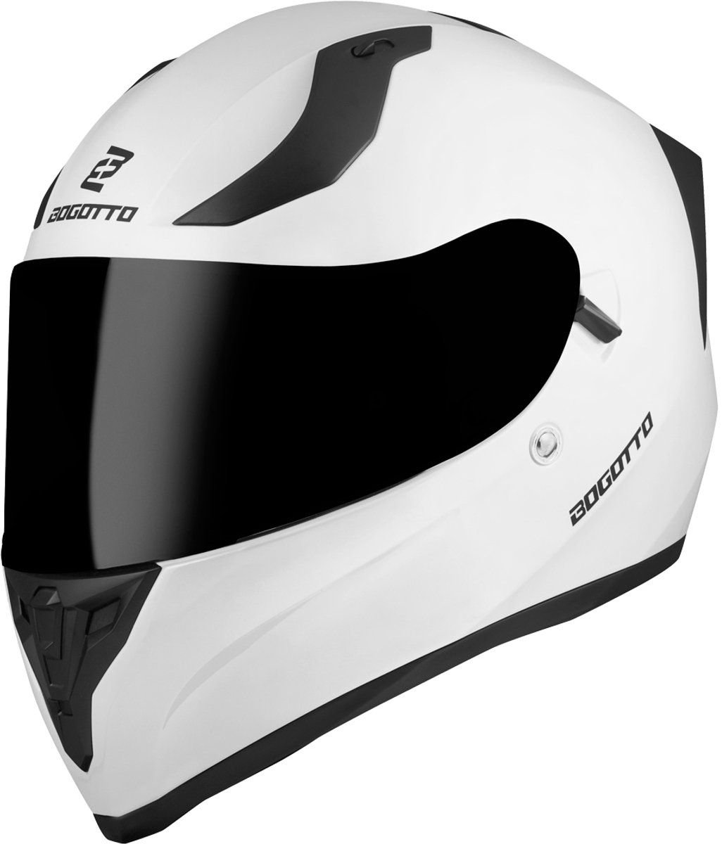 Bogotto H128 Solid Wit Helm - Maat L - Helm