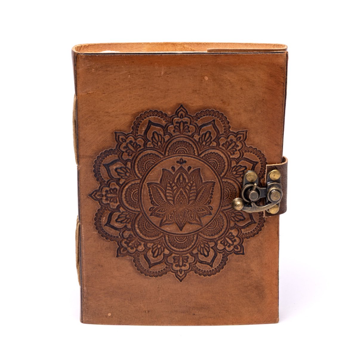 Notitieboek Mandala met kunstlederen kaft