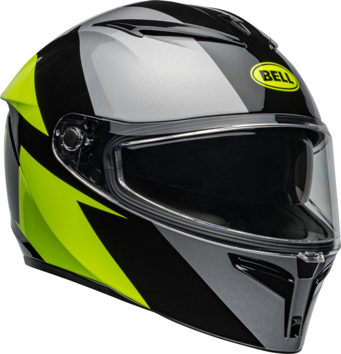 Bell Lithium Shear Grijs Geel Integraalhelm - Maat L - Helm