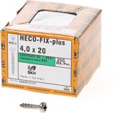 Heco Spaanplaatschroef cilinderkop RVS A2 pozidriv FIX-plus 4x20mm (per 200 stuks)