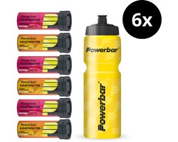 Powerbar Electrolyte Tabletten 5 Electrolyte Tabs bidon 3x Mango Passionfruit & 3x Raspberry Pomegranate - 3 stuks