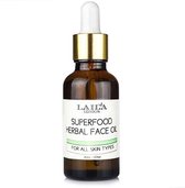 Laila London 100% Natuurlijk Superfood Herbal Facial Oil Serum Fresh Herbs Voor Alle Huidtypen 30ml.