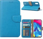 Ntech Hoesje Geschikt Voor Samsung Galaxy M10 Portemonnee Hoesje / Book Case - Turquoise