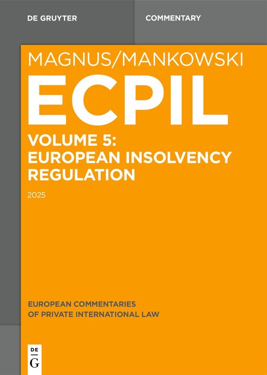 Magnus/Mankowski, European Commentaries on Private Internati ... - cover