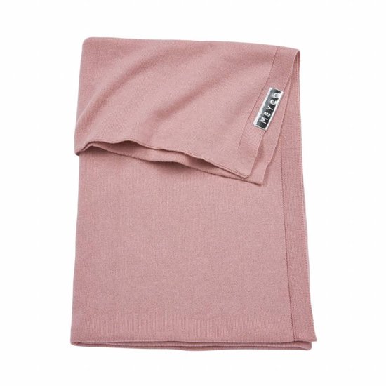 Meyco Knit basic ledikantdeken - 100x150 cm - Stone green — afbeelding 4