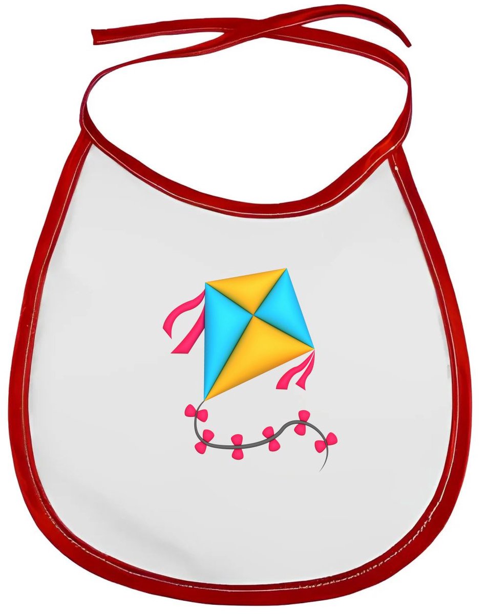 Akyol - vlieger slabbetje rood - Kind - vliegeraars - sport - cadeau - strand