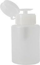 Vloeistof pompje M, wit 150 ml voor nagelstyliste vloeistoffen, zoals nagellakremover, gel cleaner, desinfectie alcohol, acryl m