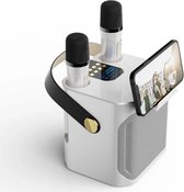 Bol.com Krachtige Karaoke Bluetooth Speaker Draagbare 360 Stereo Waterdichte Draadloze Met Dubbele Microfoon Zingen Muziek Luist... aanbieding