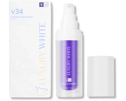 Luxury White - V34 Colour Corrector Serum - Witte Tanden - Paarse Tandpasta - Whitening Tandpasta - Tanden Bleken - Whitening Serum - Hismile Opalescence & Crest Alternatief - Professionele Resultaten - Whitening Strips - V34 Colour Corrector