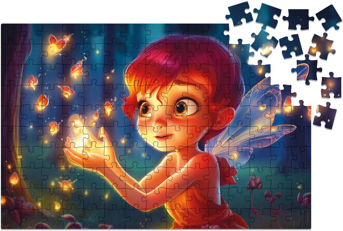 Milliwood - GA271 Houten Puzzel M Sprookje | 3D Puzzels bouwpakket | Hobby Speelgoed voor kinderen & volwassenen | Wanddecoratie Woonkamer | 150 stukjes 34x22.5cm | In luxe geschenkdoos