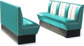 Bel Air Dinerbank Single Booth HW-150 Turquoise