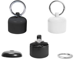 Draagbare Ringhouder en Sieraden Organizer voor Reizen - Compacte Sleutelhanger en Opbergdoos voor Ringen, Oorbellen en Kettingen