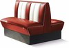 Bel Air Dinerbank Double Booth HW-120DB Ruby