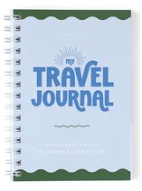 Travel Journal - Reisdagboek - Vakantiedagboek - Reisplanner - Travel Notebook - Journal Vakantie - Invulboek Reizen - Pocket Formaat - Blauw Groen